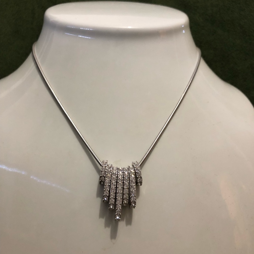 Swarovski Hyperbola Interchangeable Hoop Pendant Crystal Necklace